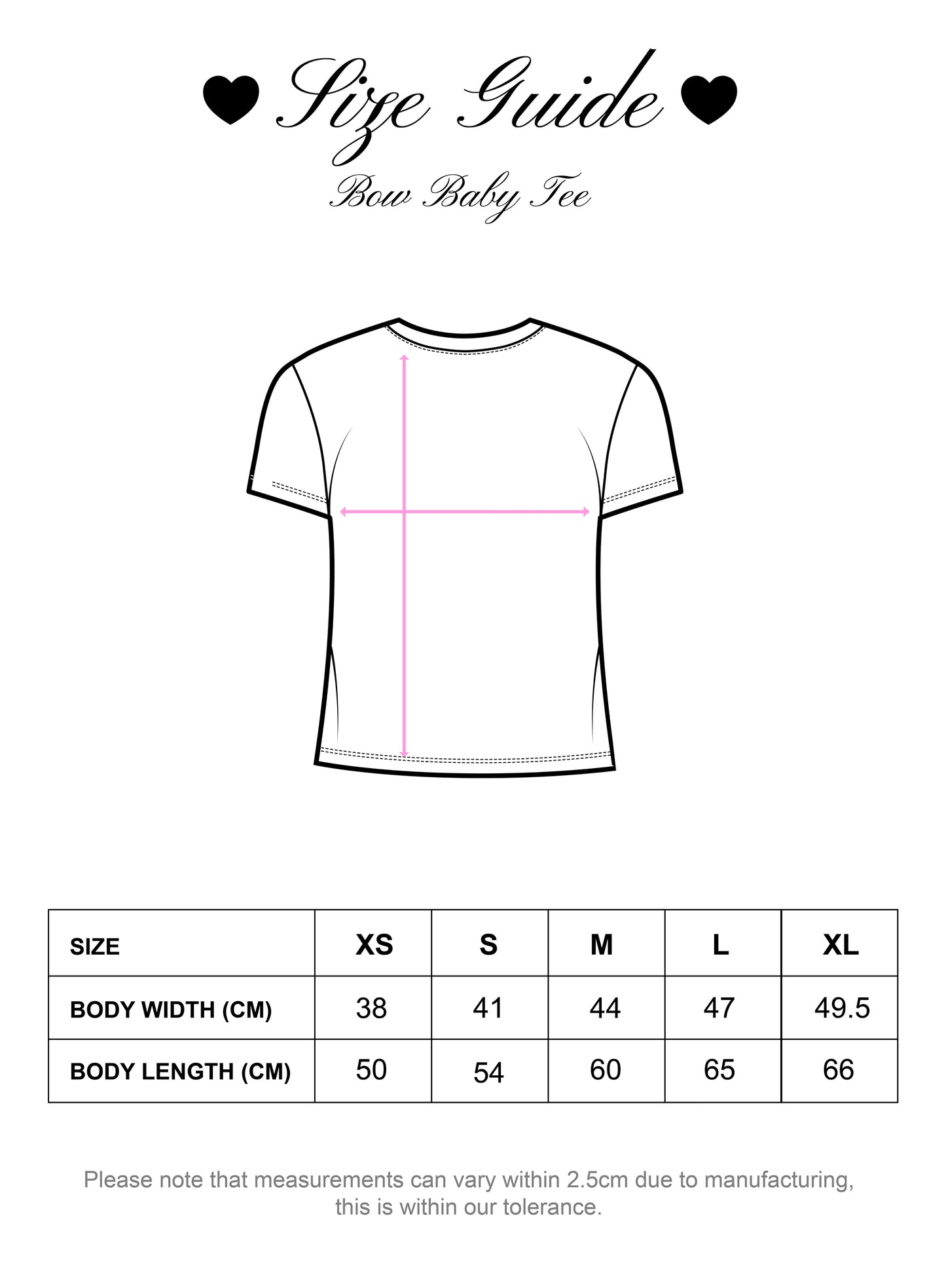 BOW BABY TEE (PRE-ORDER)